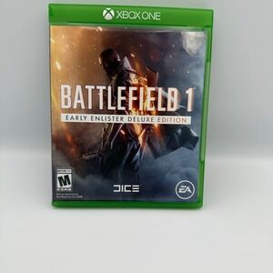 Battlefield 1 Early Enlister Deluxe Edition Xbox‎ One Complete CIB